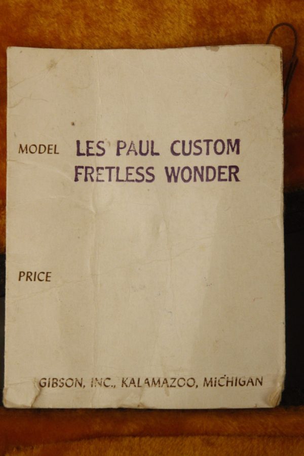 1957 Gibson Les Paul Custom w/3 original PAF pickups + Fretless Wonder HANG TAG! - Image 57