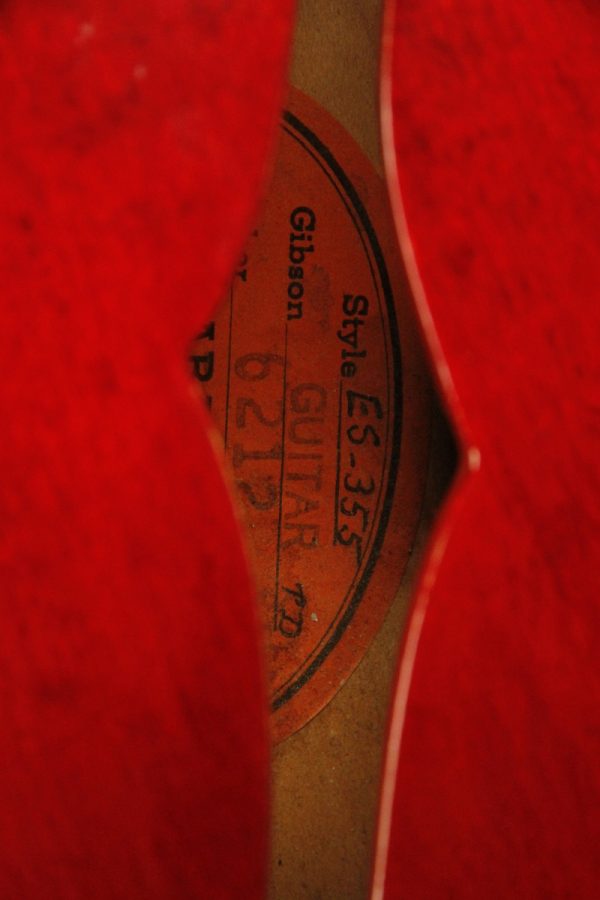 1961 Gibson ES-355 Cherry w/T-Tops - Image 9