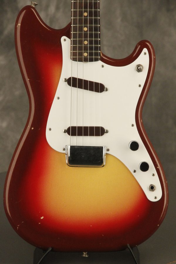 1962 Fender Duo-Sonic SLAB BOARD Maroonburst HANG TAG! - Image 2