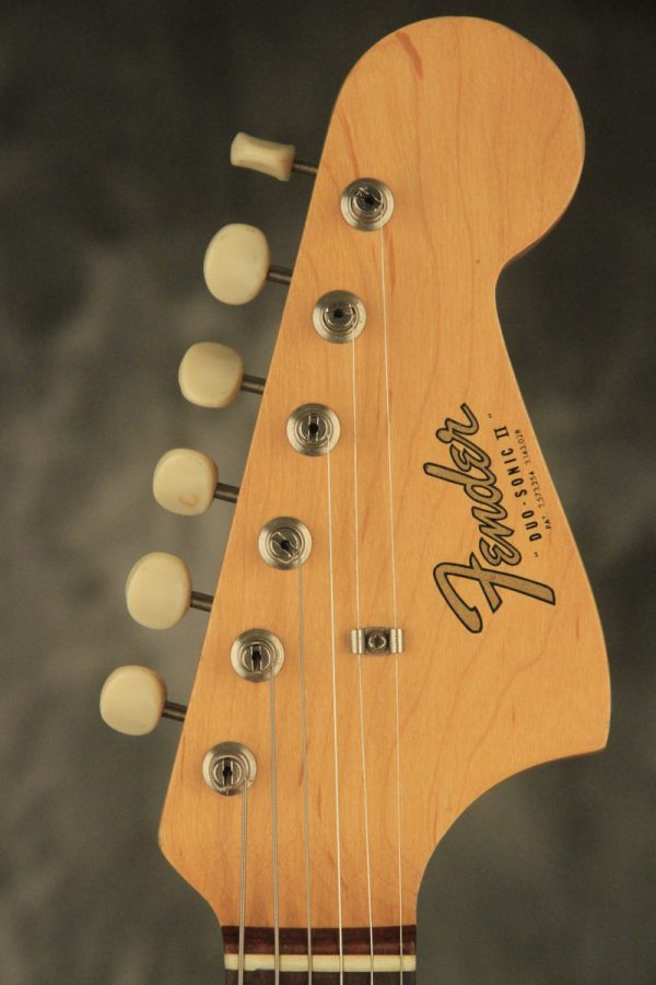 1964 Fender DUO-SONIC II Blue with '66 body CLAY DOTS + L-PLATE + '64 pickups - Image 4