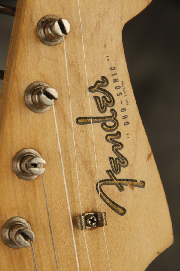 1962 Fender Duo-Sonic SLAB BOARD Maroonburst HANG TAG! - Image 5