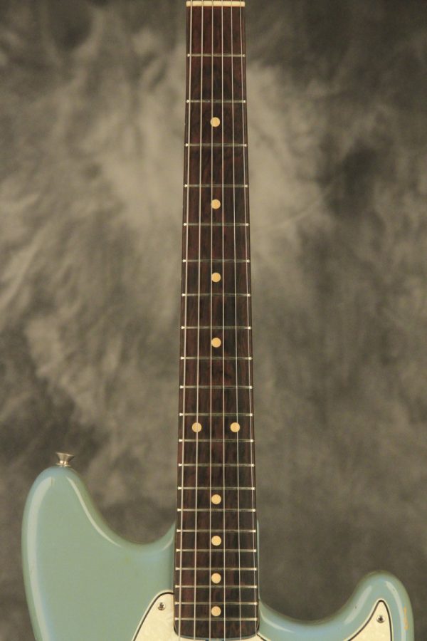 1964 Fender DUO-SONIC II Blue with '66 body CLAY DOTS + L-PLATE + '64 pickups - Image 5