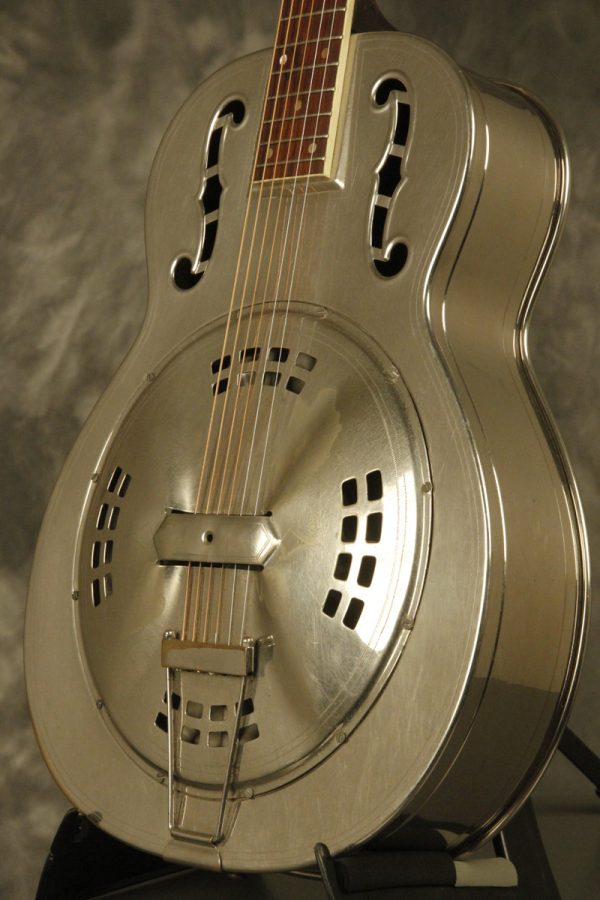1930's ALHAMBRA Resonator guitar w/ fiddle edges and round neck - Image 7