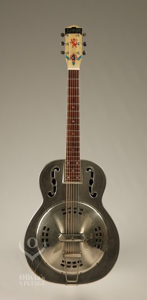1930's Alhambra Resonator guitar w/ fiddle edges and round neck