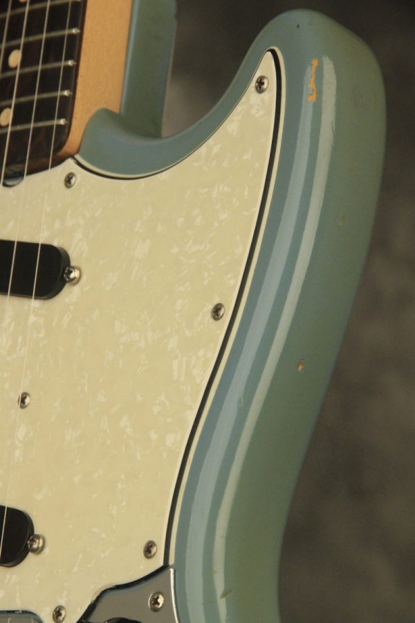 1964 Fender DUO-SONIC II Blue with '66 body CLAY DOTS + L-PLATE + '64 pickups - Image 13