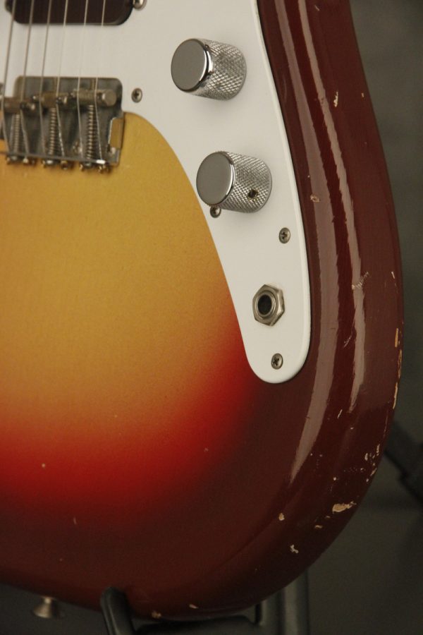 1962 Fender Duo-Sonic SLAB BOARD Maroonburst HANG TAG! - Image 16