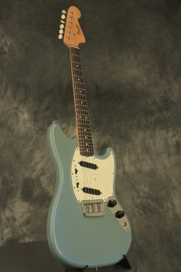 1964 Fender DUO-SONIC II Blue with '66 body CLAY DOTS + L-PLATE + '64 pickups - Image 19