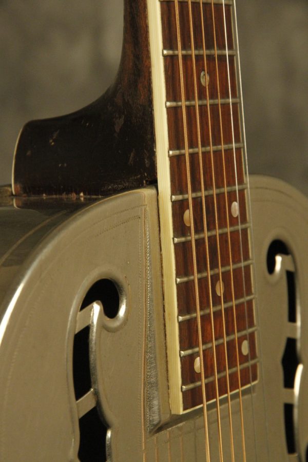 1930's ALHAMBRA Resonator guitar w/ fiddle edges and round neck - Image 20