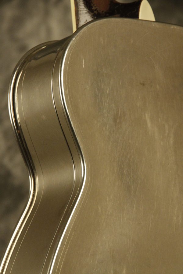 1930's ALHAMBRA Resonator guitar w/ fiddle edges and round neck - Image 29