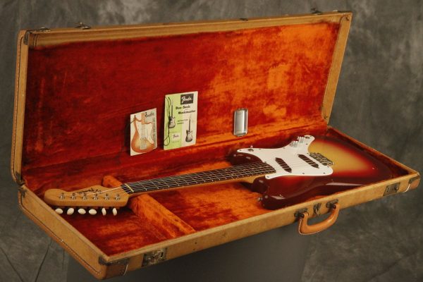 1962 Fender Duo-Sonic SLAB BOARD Maroonburst HANG TAG! - Image 54