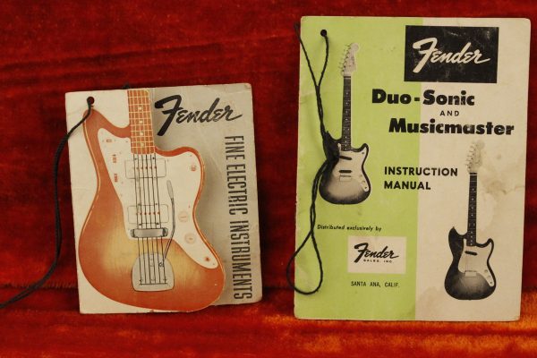 1962 Fender Duo-Sonic SLAB BOARD Maroonburst HANG TAG! - Image 56