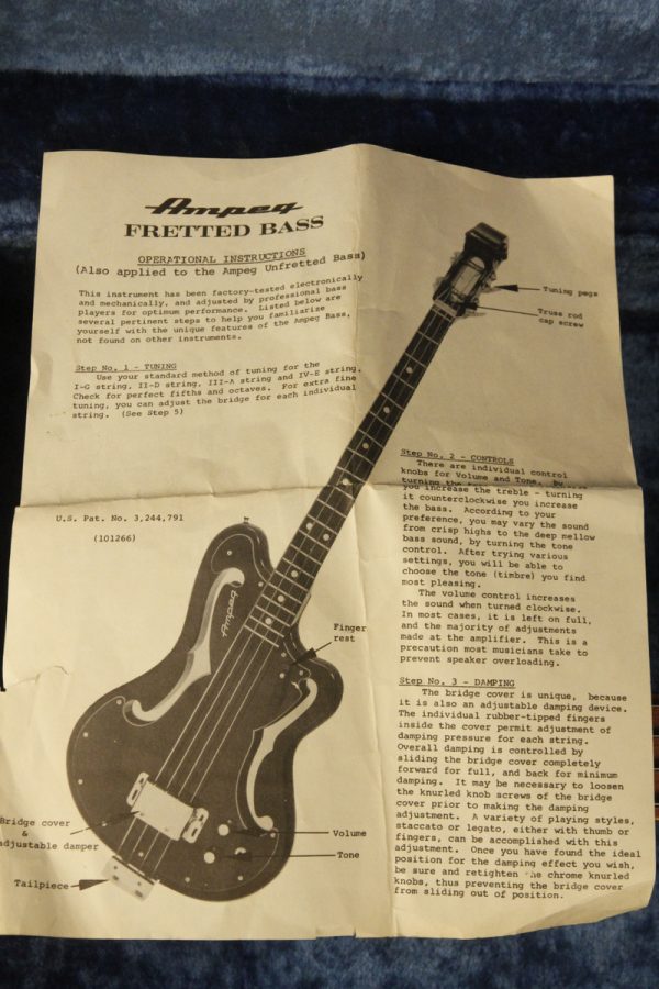 1960's Ampeg ASB-1 Cherry-Red "DEVIL BASS" - Image 56