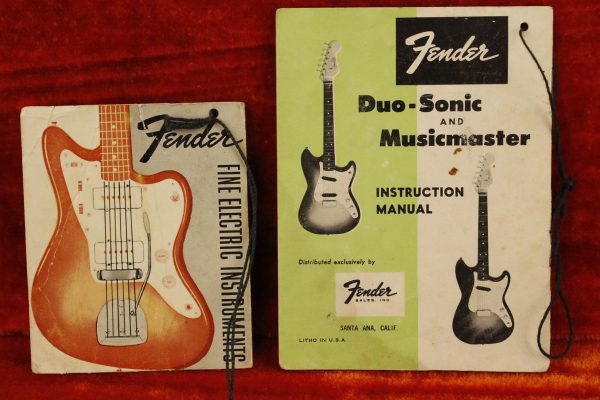 1962 Fender Duo-Sonic SLAB BOARD Maroonburst HANG TAG! - Image 57