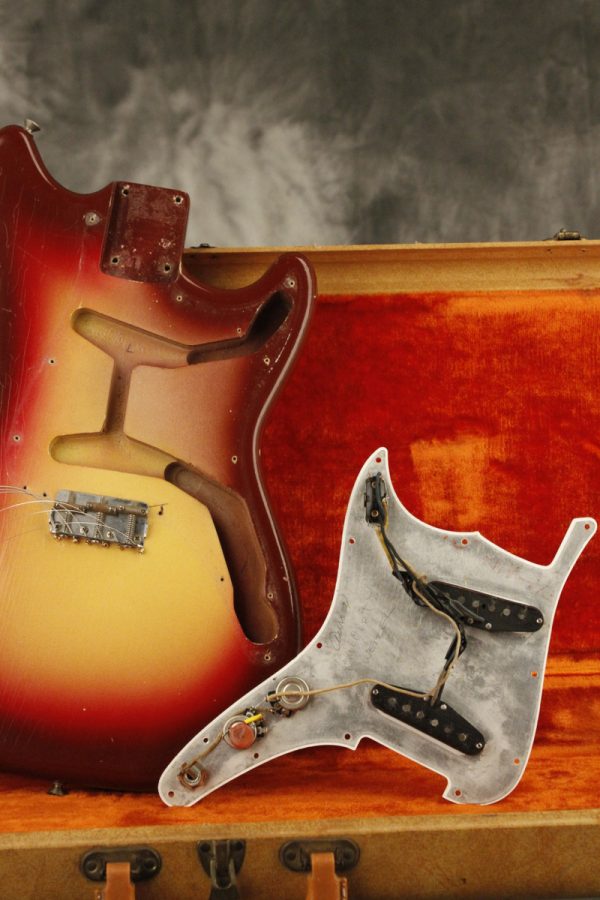 1962 Fender Duo-Sonic SLAB BOARD Maroonburst HANG TAG! - Image 66