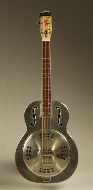 1930's ALHAMBRA Resonator guitar w/ fiddle edges and round neck