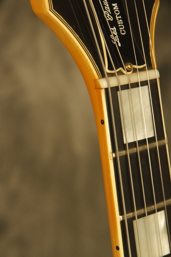 1977 Gibson Les Paul Custom White turned Yellow - Image 21