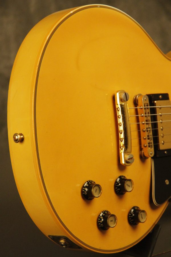 1977 Gibson Les Paul Custom White turned Yellow - Image 25