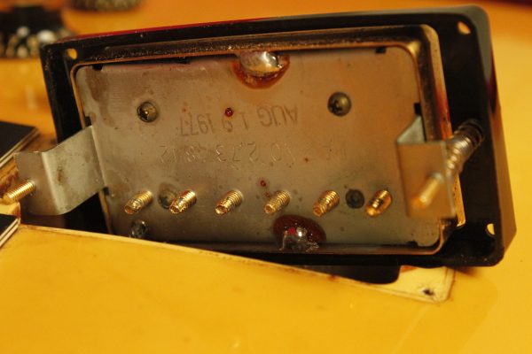 1977 Gibson Les Paul Custom White turned Yellow - Image 56