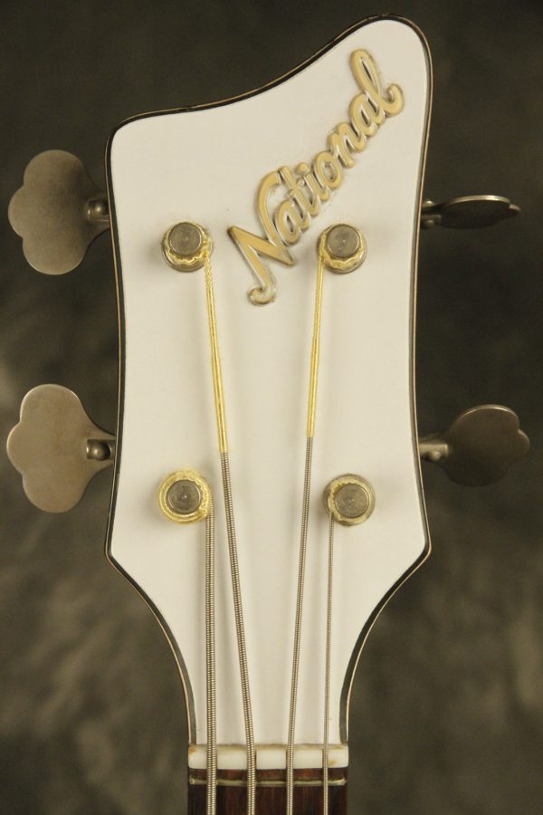 1964 National Val-Pro 85 Reso-Glass short-scale Bass White - Image 4