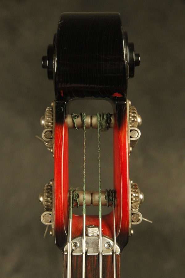 1960's Ampeg AEB-1 Scroll Bass Cherry-Red - Image 4
