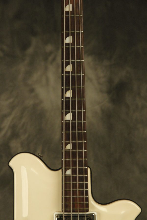 1964 National Val-Pro 85 Reso-Glass short-scale Bass White - Image 5