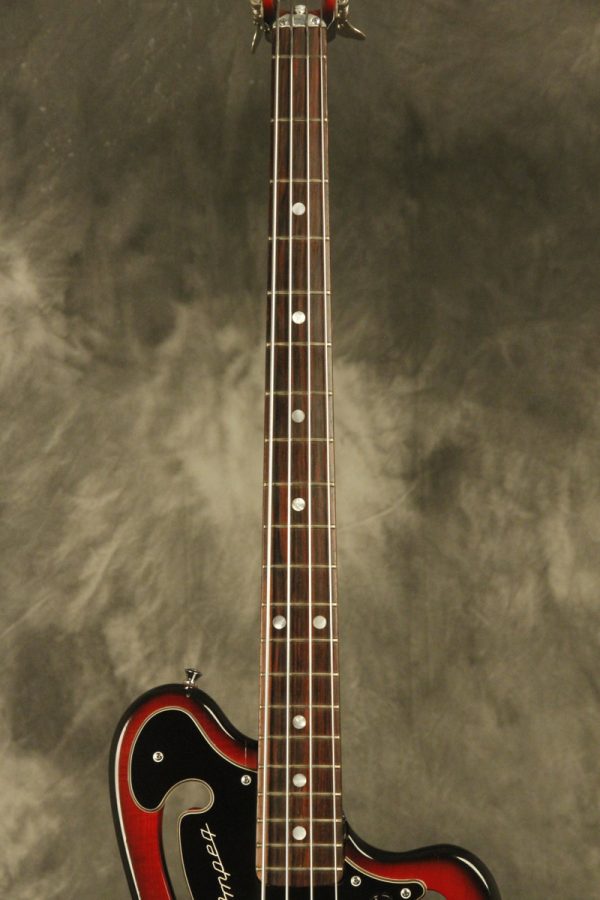 1960's Ampeg AEB-1 Scroll Bass Cherry-Red - Image 5