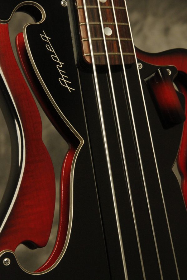 1960's Ampeg AEB-1 Scroll Bass Cherry-Red - Image 8