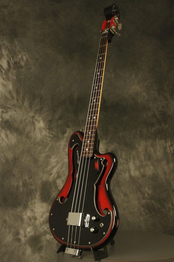 1960's Ampeg AEB-1 Scroll Bass Cherry-Red - Image 10