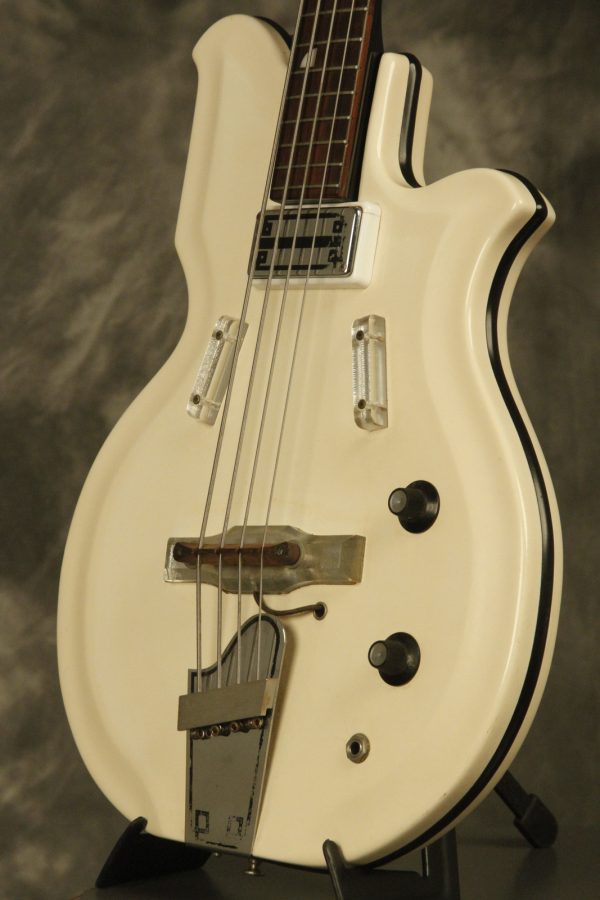 1964 National Val-Pro 85 Reso-Glass short-scale Bass White - Image 11