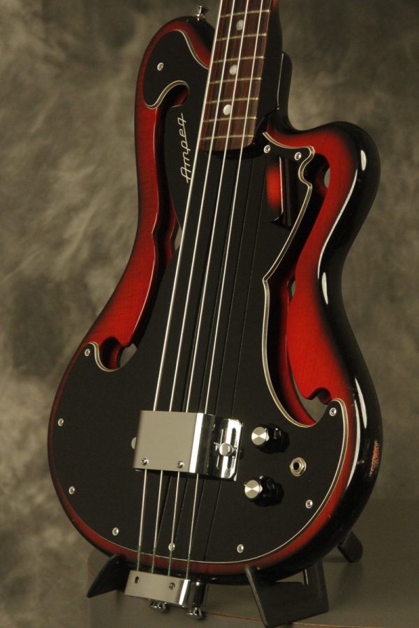 1960's Ampeg AEB-1 Scroll Bass Cherry-Red - Image 11