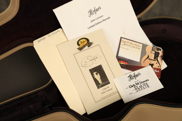 2007 Hofner Limited Edition John Lennon signature Club 40 reissue - Image 47