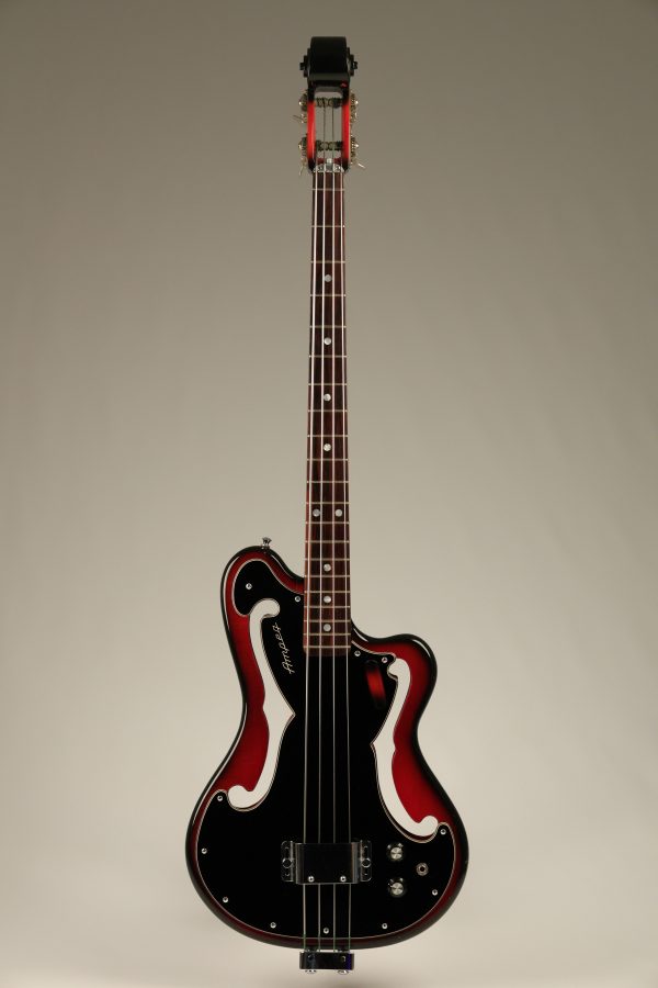 1960's Ampeg AEB-1 Scroll Bass Cherry-Red