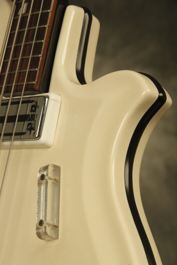 1964 National Val-Pro 85 Reso-Glass short-scale Bass White - Image 12