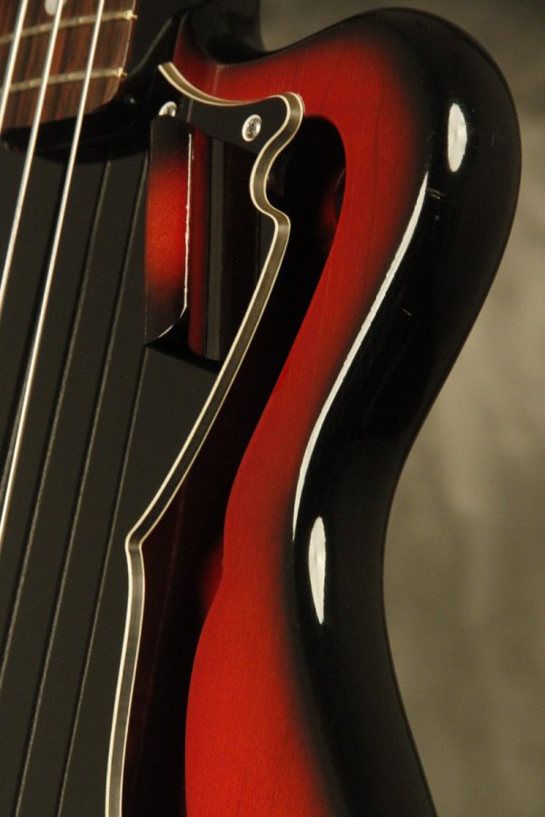 1960's Ampeg AEB-1 Scroll Bass Cherry-Red - Image 12