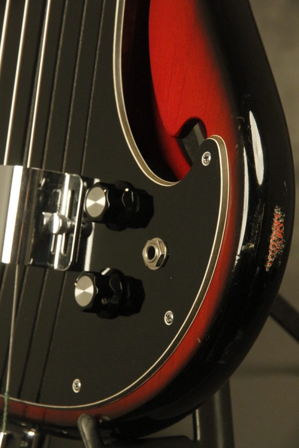1960's Ampeg AEB-1 Scroll Bass Cherry-Red - Image 13