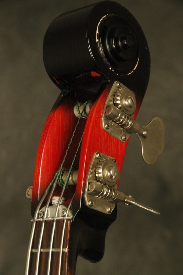 1960's Ampeg AEB-1 Scroll Bass Cherry-Red - Image 14