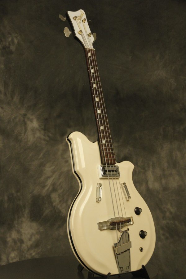 1964 National Val-Pro 85 Reso-Glass short-scale Bass White - Image 18
