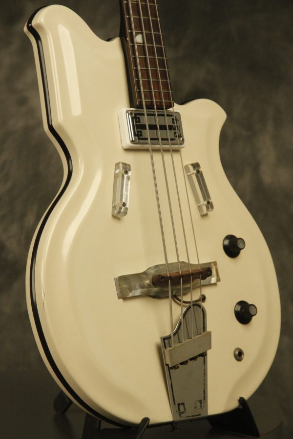 1964 National Val-Pro 85 Reso-Glass short-scale Bass White - Image 19