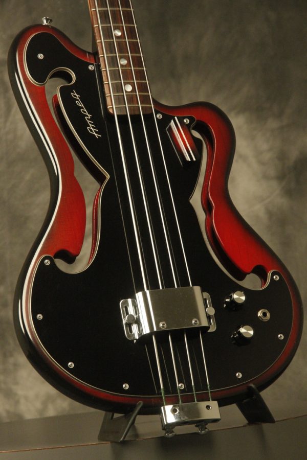 1960's Ampeg AEB-1 Scroll Bass Cherry-Red - Image 19