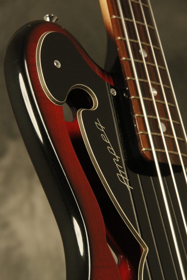 1960's Ampeg AEB-1 Scroll Bass Cherry-Red - Image 20