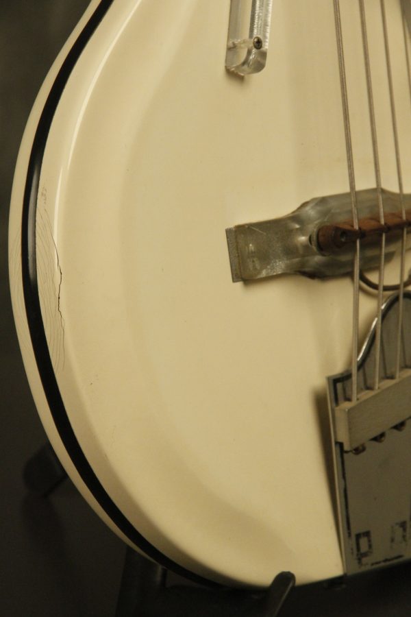 1964 National Val-Pro 85 Reso-Glass short-scale Bass White - Image 21