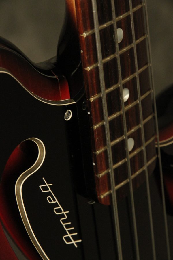 1960's Ampeg AEB-1 Scroll Bass Cherry-Red - Image 25