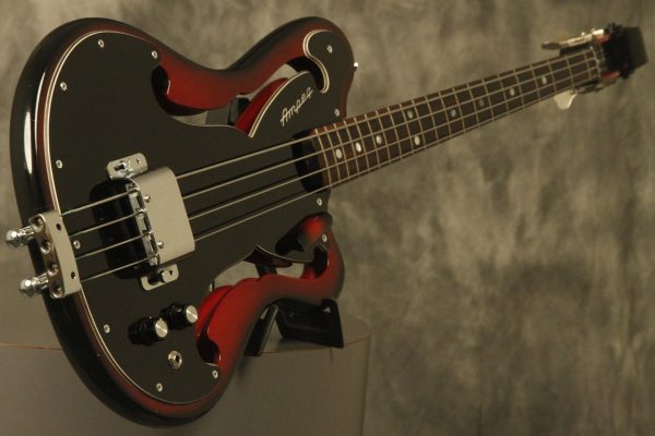 1960's Ampeg AEB-1 Scroll Bass Cherry-Red - Image 26