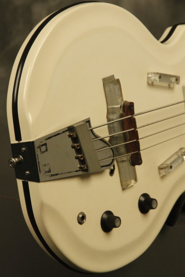 1964 National Val-Pro 85 Reso-Glass short-scale Bass White - Image 27