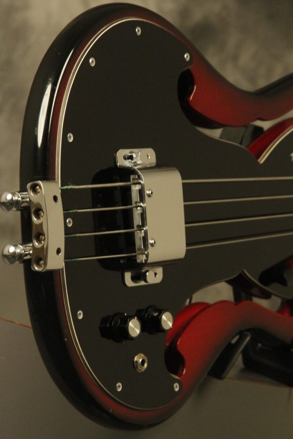 1960's Ampeg AEB-1 Scroll Bass Cherry-Red - Image 27