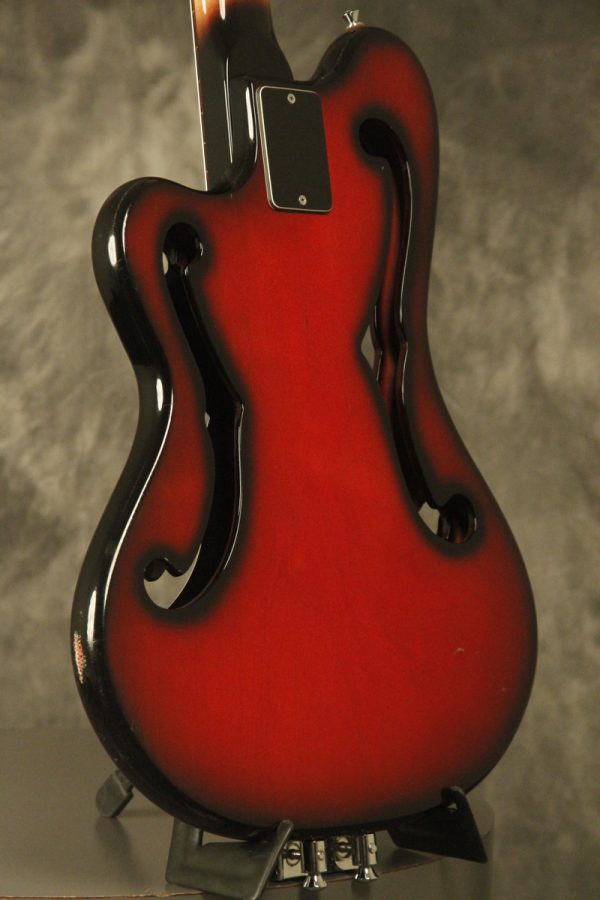 1960's Ampeg AEB-1 Scroll Bass Cherry-Red - Image 31