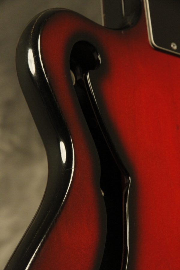 1960's Ampeg AEB-1 Scroll Bass Cherry-Red - Image 32