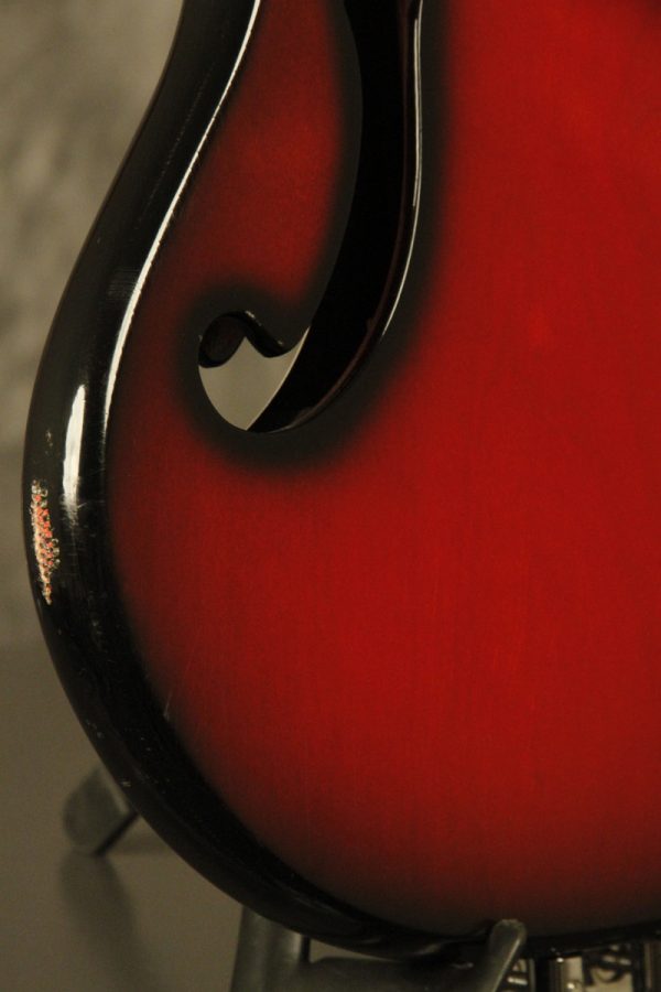 1960's Ampeg AEB-1 Scroll Bass Cherry-Red - Image 33
