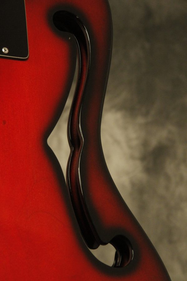 1960's Ampeg AEB-1 Scroll Bass Cherry-Red - Image 34
