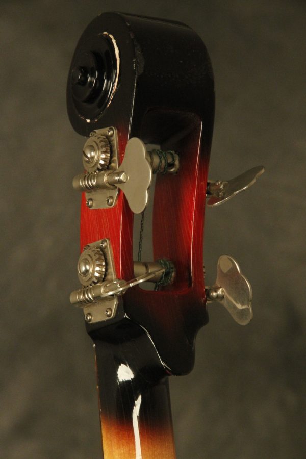 1960's Ampeg AEB-1 Scroll Bass Cherry-Red - Image 35
